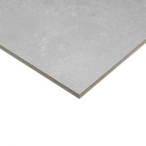 Aura Light Grey 600x1200 Satin Matt Concrete Effect Porcelain Tile - Side Angle