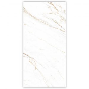 Elegant Carrara Grande White 600x1200 Carving Marble Effect Porcelain Tile - Main