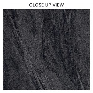 Horizon Anthracite Black 600x900 Outdoor Tile - Close Up