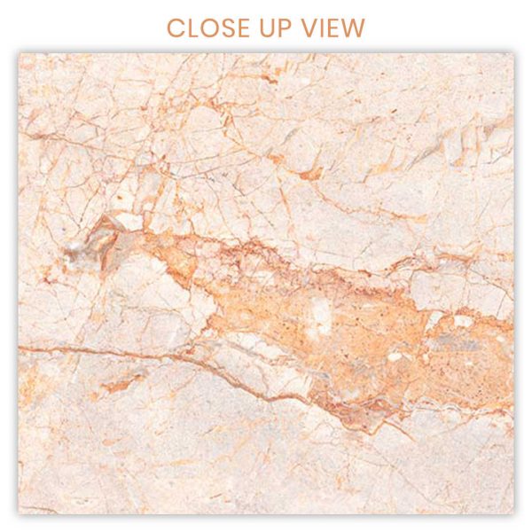 Indus River Crema Yellow 600x1200 Carving Marble Effect Porcelain Tile Close Up