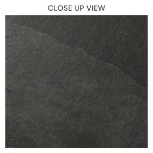 Volcano Graphite Grey 300x600 Matt Stone Effect Porcelain Tile - Close Up