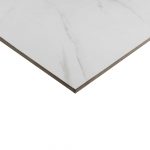 Alaska Satuario Grey 300x600 Polished Marble Effect Porcelain Tile Side Angle