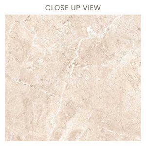 Atlantic Marfil Yellow 600x600 Polished Marble Effect Porcelain Tile - Close Up