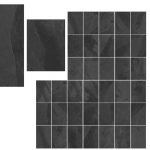 Lucid Black 600x900 Rough Matt Outdoor Tile All Face