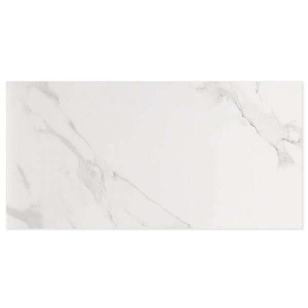 Calacatta White 300x600 Matt Marble Effect Porcelain Tile Main