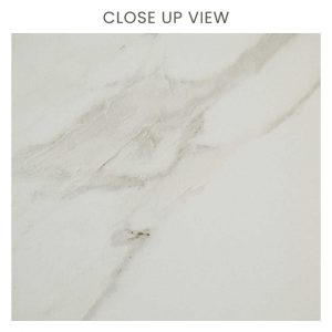 Calacatta White 300x600 Matt Marble Effect Porcelain Tile - Close Up