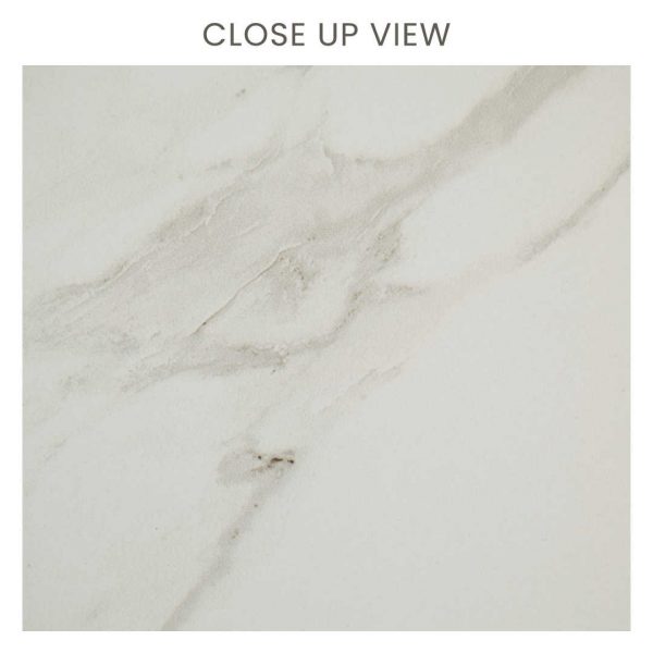 Calacatta White 300x600 Polished Marble Effect Porcelain Tile Close Up