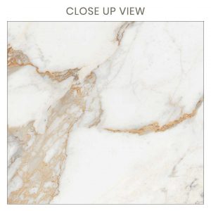 Tigron Gold 600x600 Matt Marble Effect Porcelain Tile - Close Up
