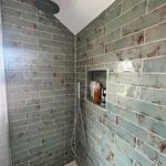 Brooklyn Aqua Green 75X300 Rustic Brick Effect Wall Tile Real 2