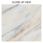 Statuario Slow White 600x1200 Polished Marble Effect Porcelain Tile Close Up