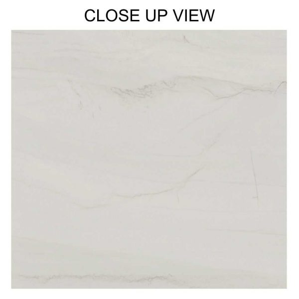 Aura White 120x120 Matt Marble Effect Porcelain Tile Close Up