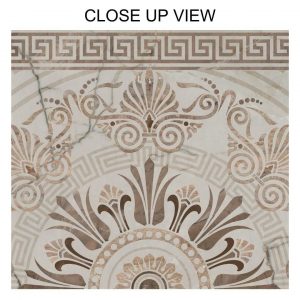 Mayfair Essence Cathedra White 600x1200 Matt Decor Porcelain Tile - Close Up
