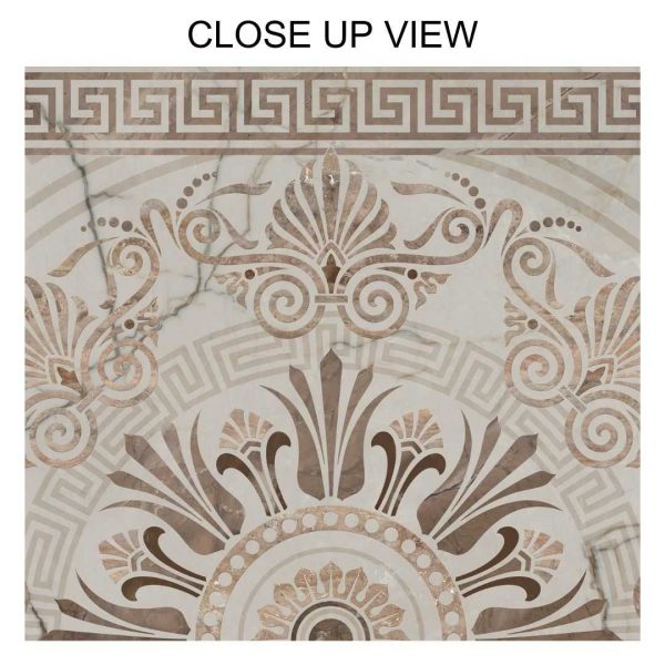 Mayfair Essence Cathedra White 600x1200 Matt Decor Porcelain Tile Close Up