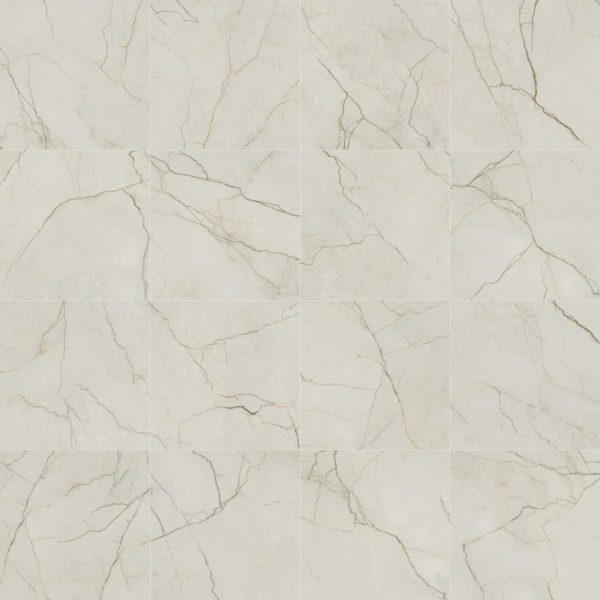 Mayfair Essence White 800x800 Polished Marble Effect Porcelain Tile All Face