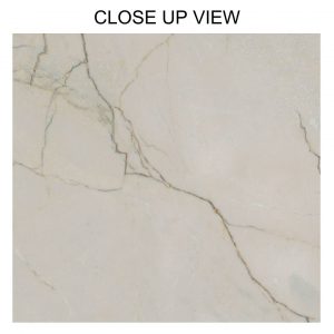 Mayfair Essence White 800x800 Polished Marble Effect Porcelain Tile - Close Up