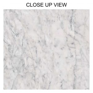 Life White 600x1200 Polished Marble Effect Porcelain Tile - Close Up