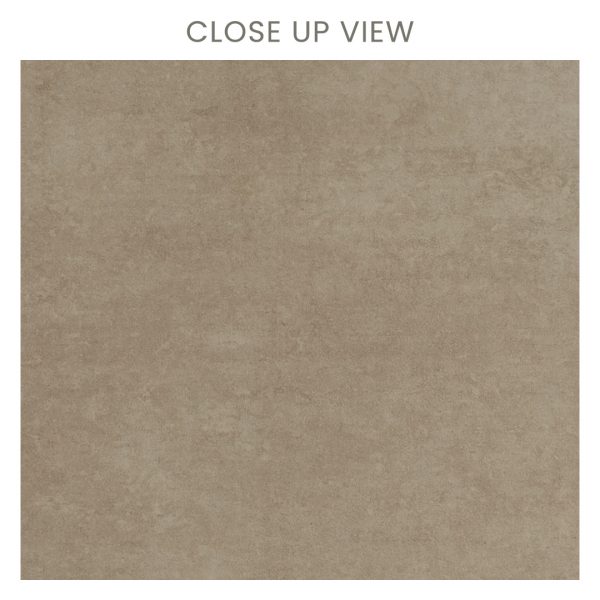 Dock Art Brown 600x600 Matt Concrete Effect Porcelain Tile Close Up