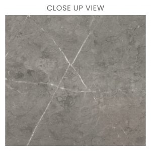 Mansion Light Grey 600x600 Gloss Marble Effect Porcelain Tile - Close Up