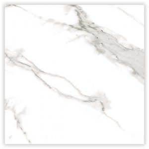 Boro Satuario White 600x600 Polished Marble Effect Porcelain Tile - Main