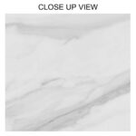 Calacatta Shine White 600x600 Polished Marble Effect Porcelain Tile Close Up