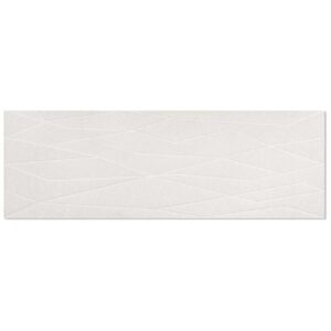 Angular White 400x1200 Decor Matt Ceramic Tile Main