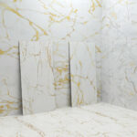 Amaze White 600x1200 Polished Digital Porcelain Tile Real