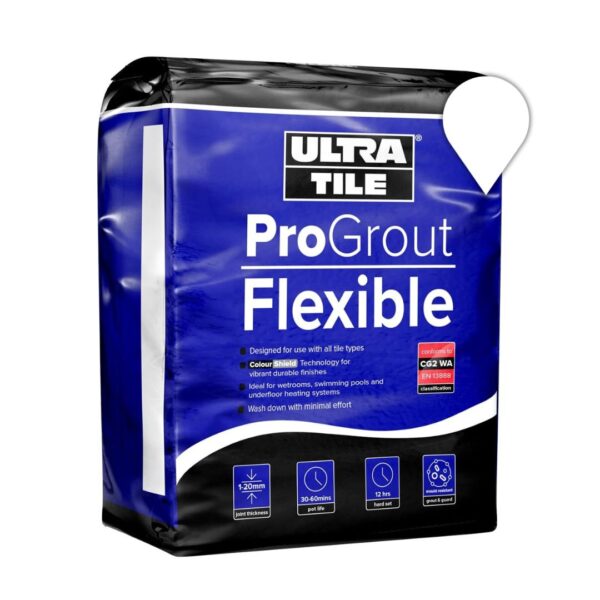 UltraTile ProGrout Flexible Brilliant White 3Kg