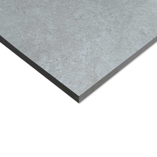 Kingston Grey 600x900 Stone Effect Outdoor Tile Side Angle