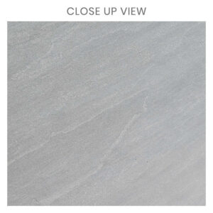 Mundra Grey 600x600 Stone Effect Outdoor Tile - Close Up