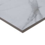 Kensal White 600x600 Marble Effect Outdoor Tile Side Angle
