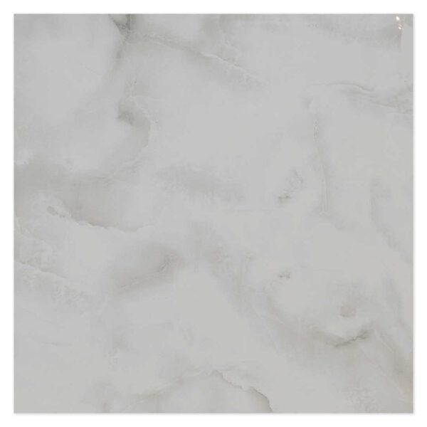 Cloudy Light White 600x600 Polished Marble Effect Porcelain Tile Main