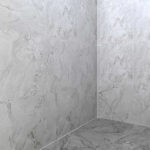 Cretos White 600x600 Carved Marble Effect Porcelain Tile Real