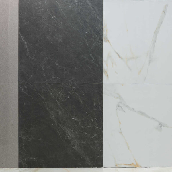 Balmoral Dark Grey 600x600 Matt Stone Effect Porcelain Tile Real