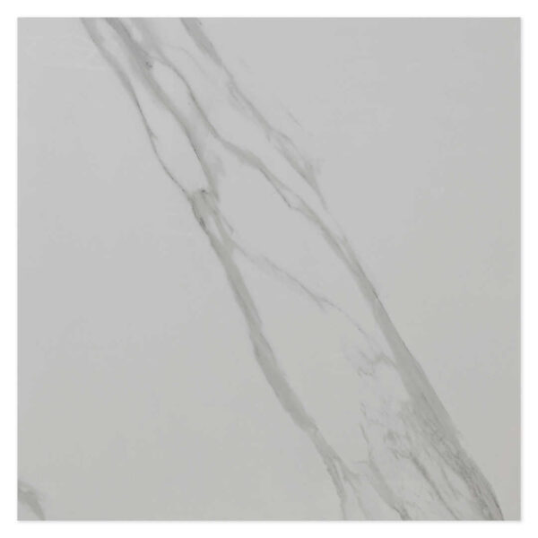 Satvario Ubad White 600x600 Matt Marble Effect Porcelain Tile Main