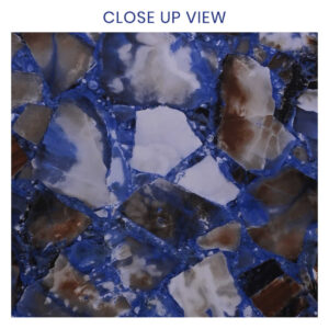 Brazillian Blue 600x1200 High Gloss Polished Stone Effect Porcelain Tile - Close Up