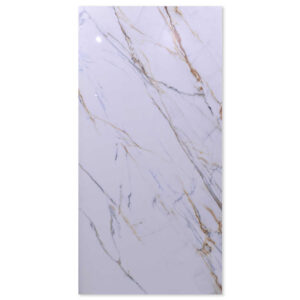 Global White 600x1200 Polished Marble Effect Porcelain Tile Main