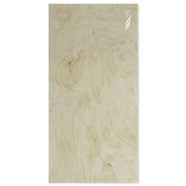 Prosper Pearl Beige 600x1200 Polished Onyx Effect Porcelain Tile Main