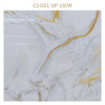 Slice White 600x1200 Polished Marble Effect Porcelain Tile Close Up