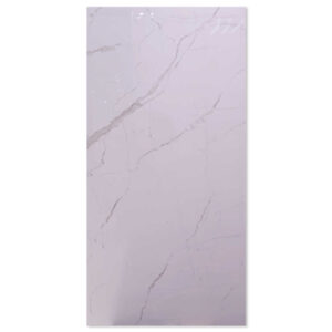 Ava Satuario White 600x1200 Polished Marble Effect Porcelain Tile - Main