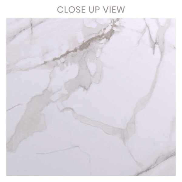 Celia White 600x1200 Matt Marble Effect Porcelain Tile Close Up