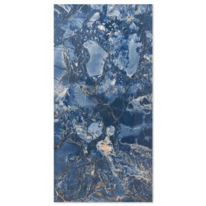 Cellosia Blue 600x1200 High Gloss Polished Onyx Effect Porcelain Tile - Main