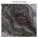 Volcano Adron Brown 600x1200 Polished Onyx Effect Porcelain Tile Close Up