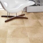 Durango Medium Gold 610x610 Matt Stone Effect Porcelain Tile Render