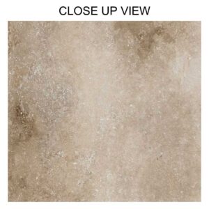 Durango Walnut Brown 610x610 Matt Stone Effect Porcelain Tile - Close Up