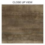 Alloy Oxid Brown 600x600 Lappato Metal Effect Porcelain Tile Close Up