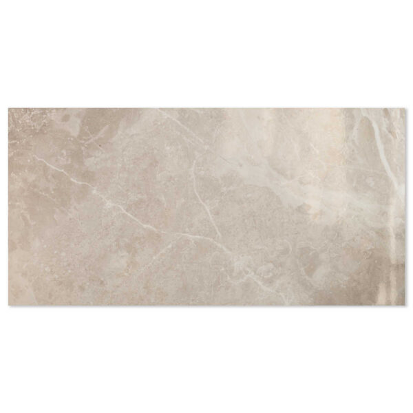 Moonstone Perla Grey 300x600 Polished Marble Effect Porcelain Tile Main