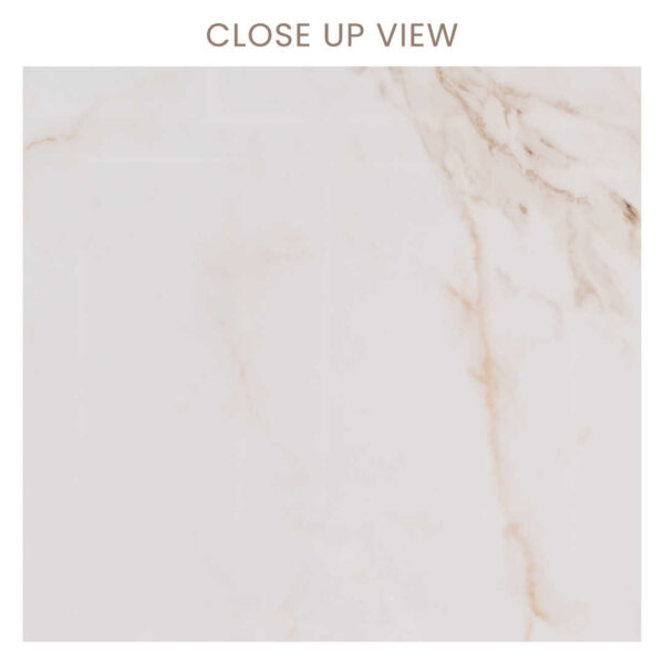 Regent Gold 600x600 Satin Matt Marble Effect Porcelain Tile Close Up