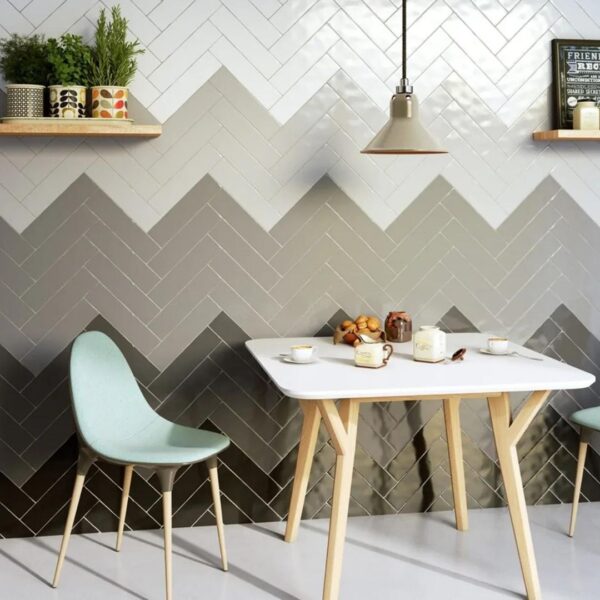 Landmade Perla Grey 75x300 Plain Ceramic Tile Render