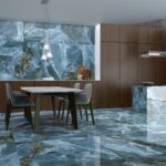 Iceland Navy Blue 600x1200 Polished Onyx Effect Porcelain Tile Render