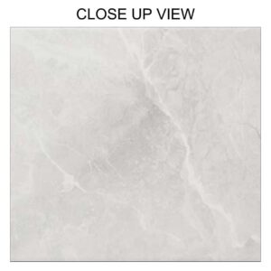 Motown White 250x700 Polished Stone Effect Ceramic Tile - Close Up